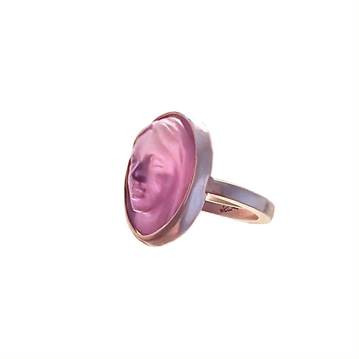 Amethyst Portrait Ring